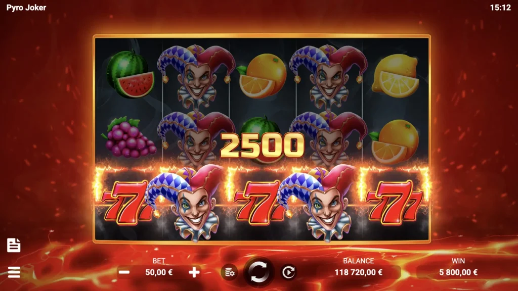 Joker Pyre juego de casino