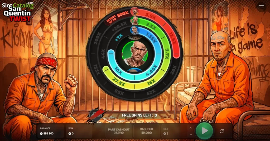 Twist San Quentin juego de casino